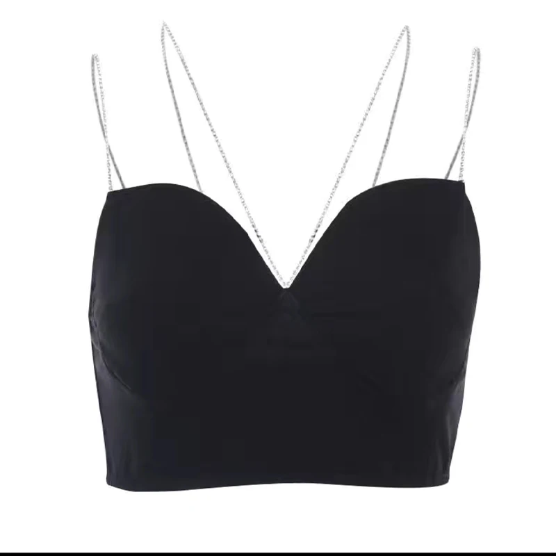 

Summer tube top sling vest women 2021 new slim slimming top black