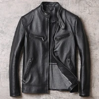 2019 new arrivals winter cow leather jackets 5xl mens motorcycle leather coats casual top quality european style streetwear a791