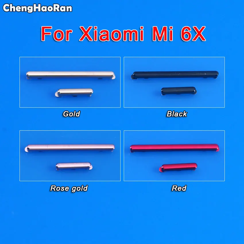 ChengHaoRan кнопка регулировки громкости для Xiaomi Mi 4 5 5S 5X 6X M4 M5 M5s сменные боковые кнопки
