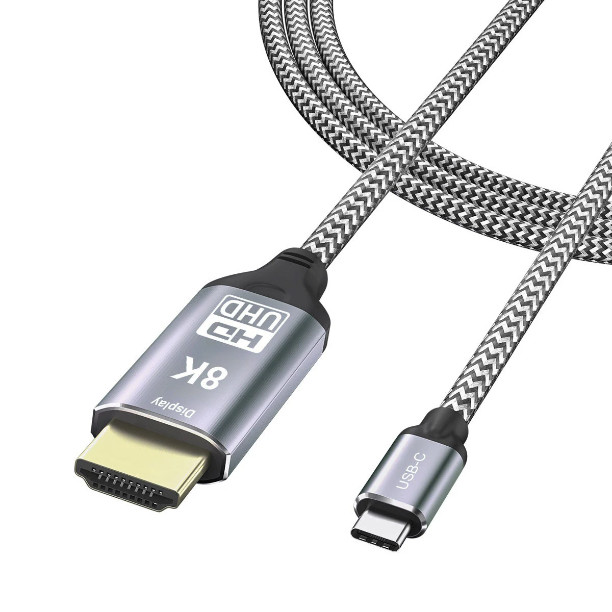 

HDTV 2.0 Display 8K UHD 4K DP to USB4 USB-C Type-C Source to HDTV Male Monitor Cable Connector 1.8m 6ft