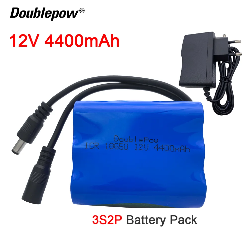 Оригинальные 18650 12V 4.4Ah 4400mAh перезаряжаемые батареи с литиевая батарея BMS упаковка Защитная