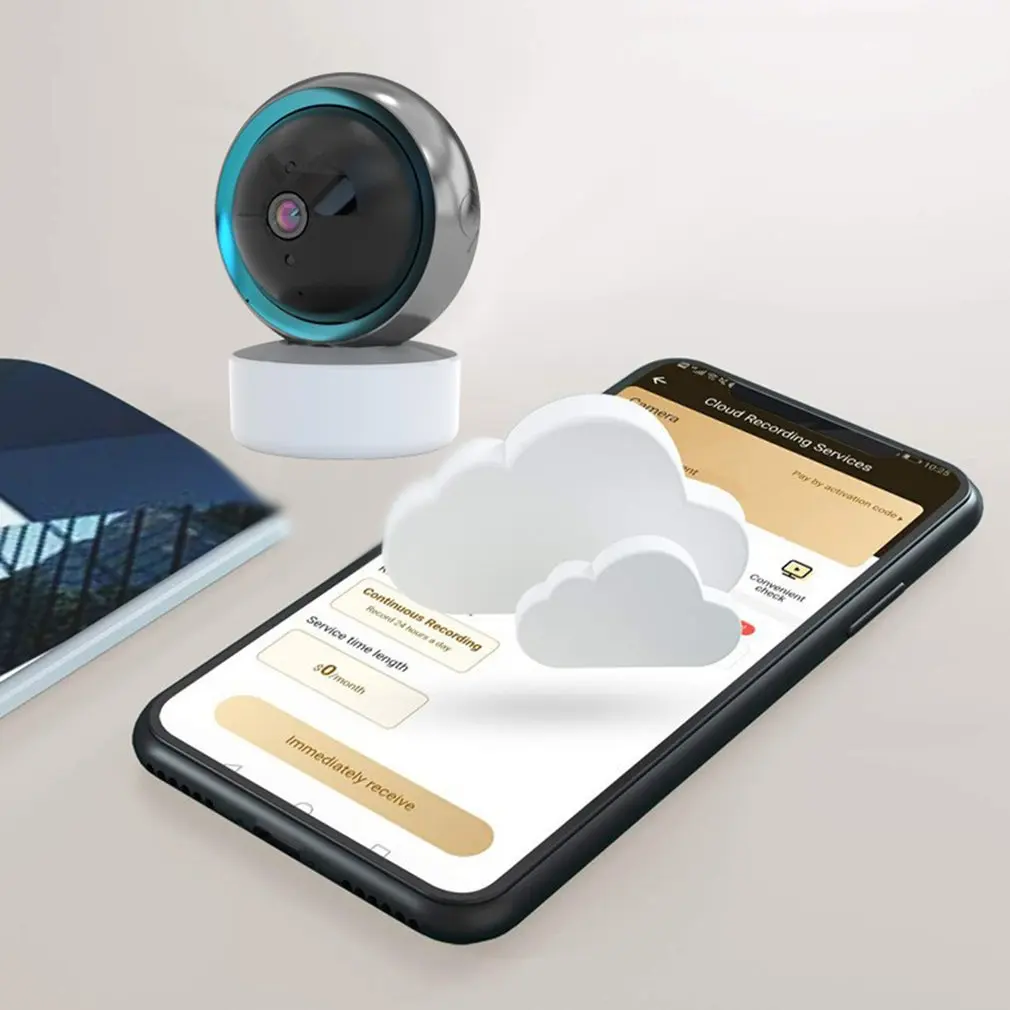 

Black Hole 1080P Smart Tracking WiFi Surveillance Camera High Stability Clear Two Way Audio Durable Camera