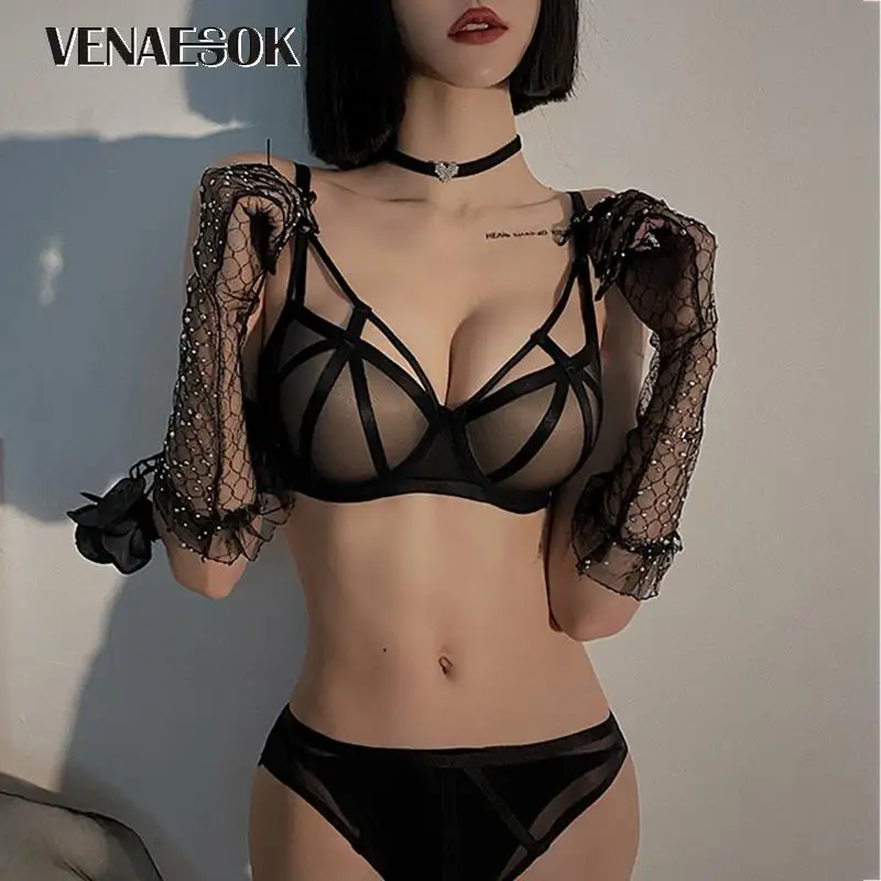 2021 Сексуальное Черное женское нижнее белье высокого качества бюстгальтеры