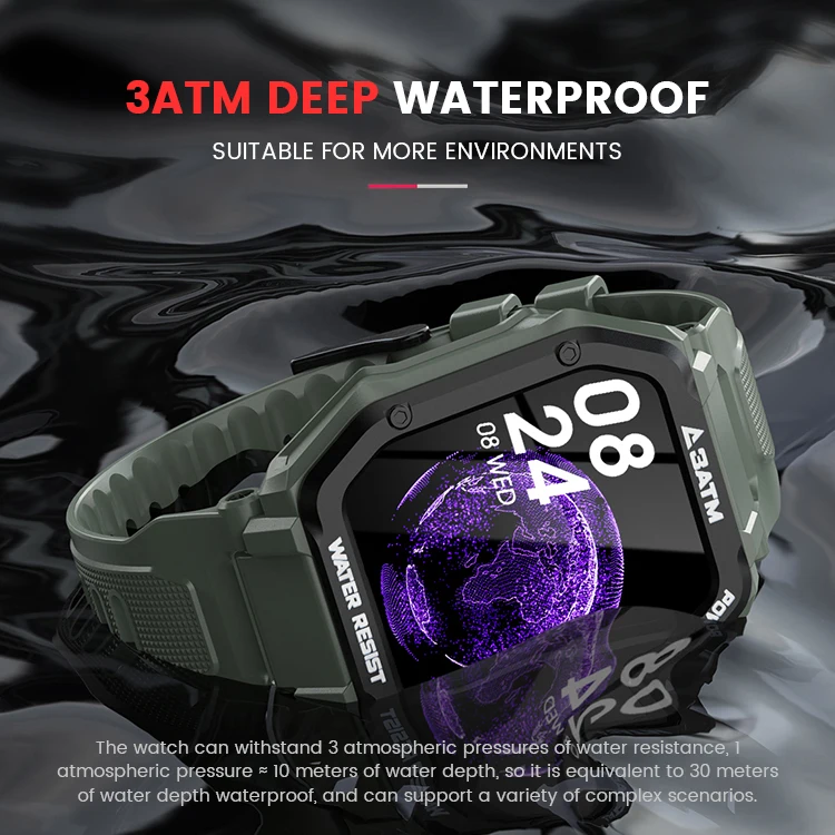 uonevic new smartwatch c16 3atm deep waterproof sport smart watch men fitness wristband outdoor smartwatch for women men free global shipping