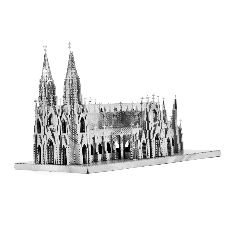 Св. Патрик's Cathedral 3D металлические Пазлы Новый здания Нью Йорка модель Наборы