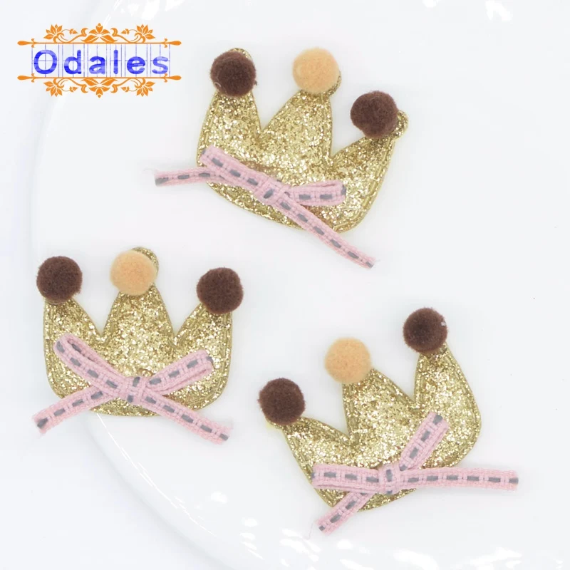 Нашивки &quotКорона&quot для леггинсов с помпонами в Корейском стиле аппликация