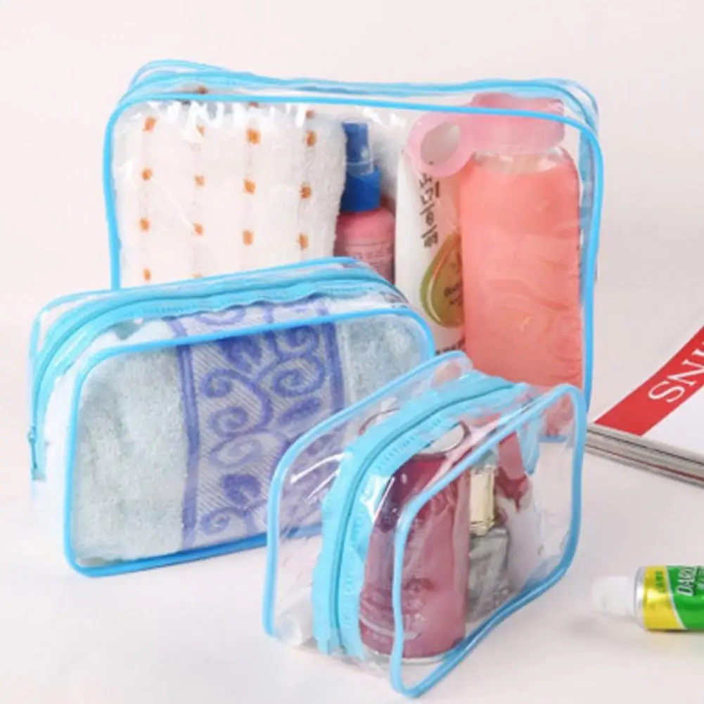 Набор прозрачных дорожных сумок для пляжа органайзер косметики в аэропорту