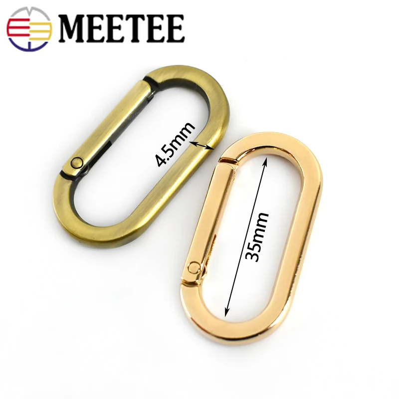 5/10 шт весеннее овальное кольцо открывающийся брелок кожаная сумка ремень с