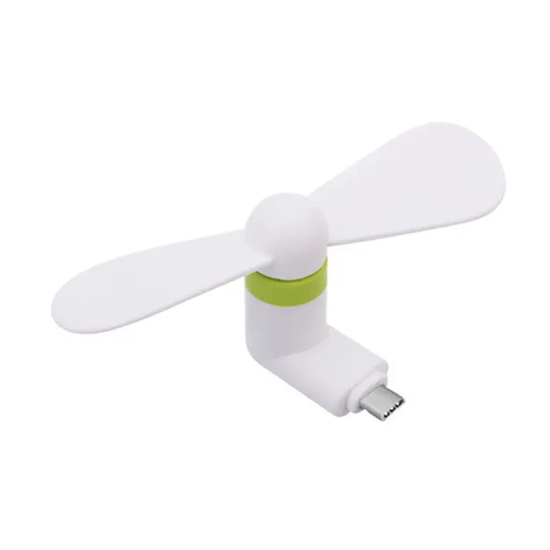 Портативный охлаждающий вентилятор Micro USB с двумя листьями для смартфонов IOS Android |
