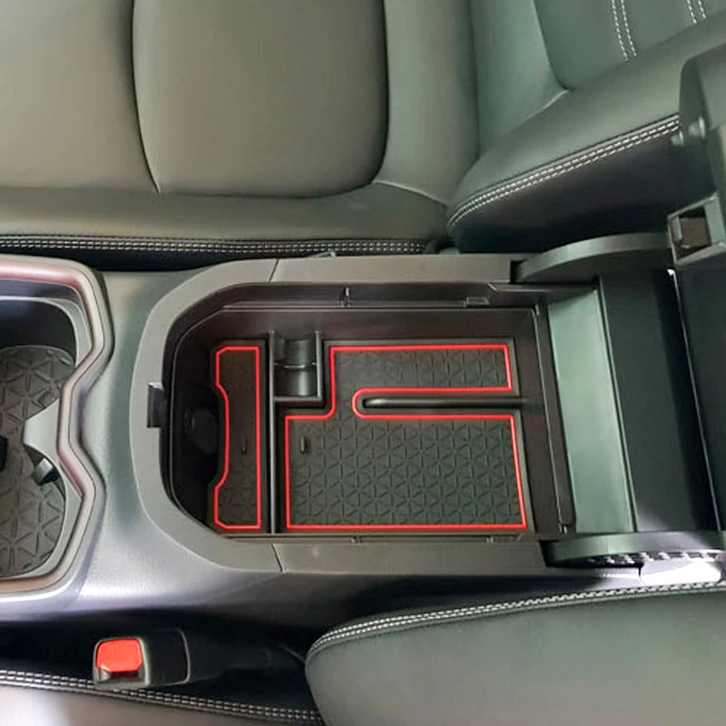 

Car Central Armrest Storage Box Anti-slip Mat Accessories Center Console Modification Car Accessories For Toyota RAV4 2020