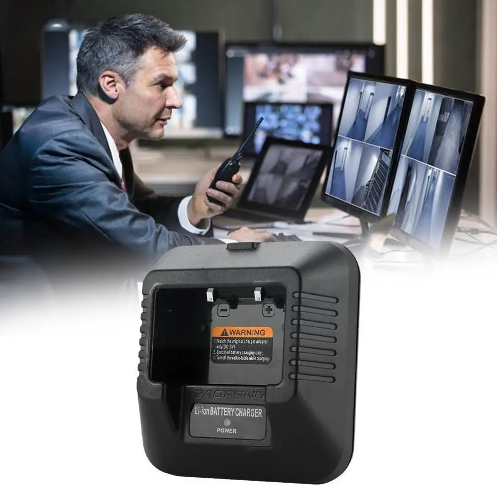

Черная-5 Arger Base Baofeng Uv5r Dm-5r Bf-f8hp Base Accessories Uv6r 5re Walkie-talkie Bf-f8 + Uv-5ra Radio F2k9