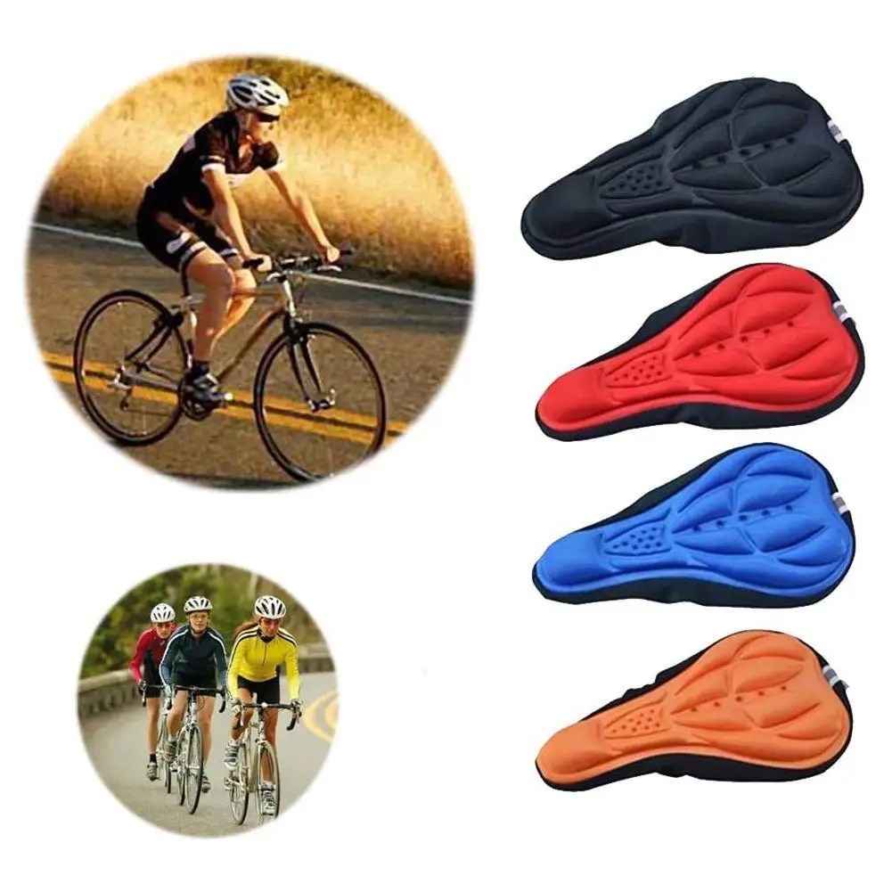 

Zachte Siliconen Fietsen Bike Cover Zadel Ademend Kussen Kussen Zitkussen Gel Kussen Bekleding Fietsaccessoires Outdoor Rijden
