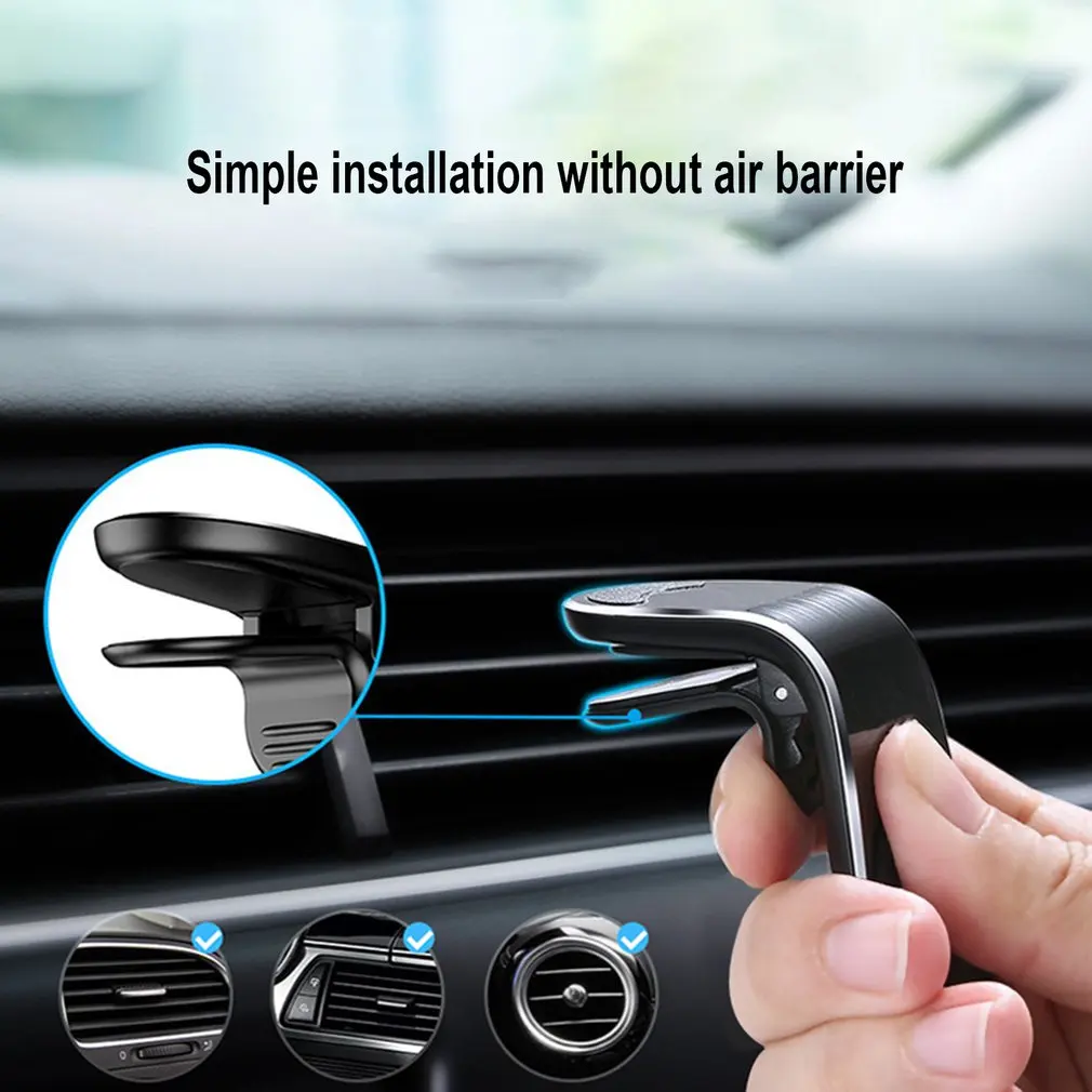 

Car Dashboard Phone Mount Holder Auto Gravity Mobilephone Hold Clip Air Vent Clip Mount Stand Magnetic Phone Holders for Iphone