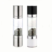 salt and pepper manual processors pepper mill stainless steel double layer grinder spice tools kitchen tools and gadgets