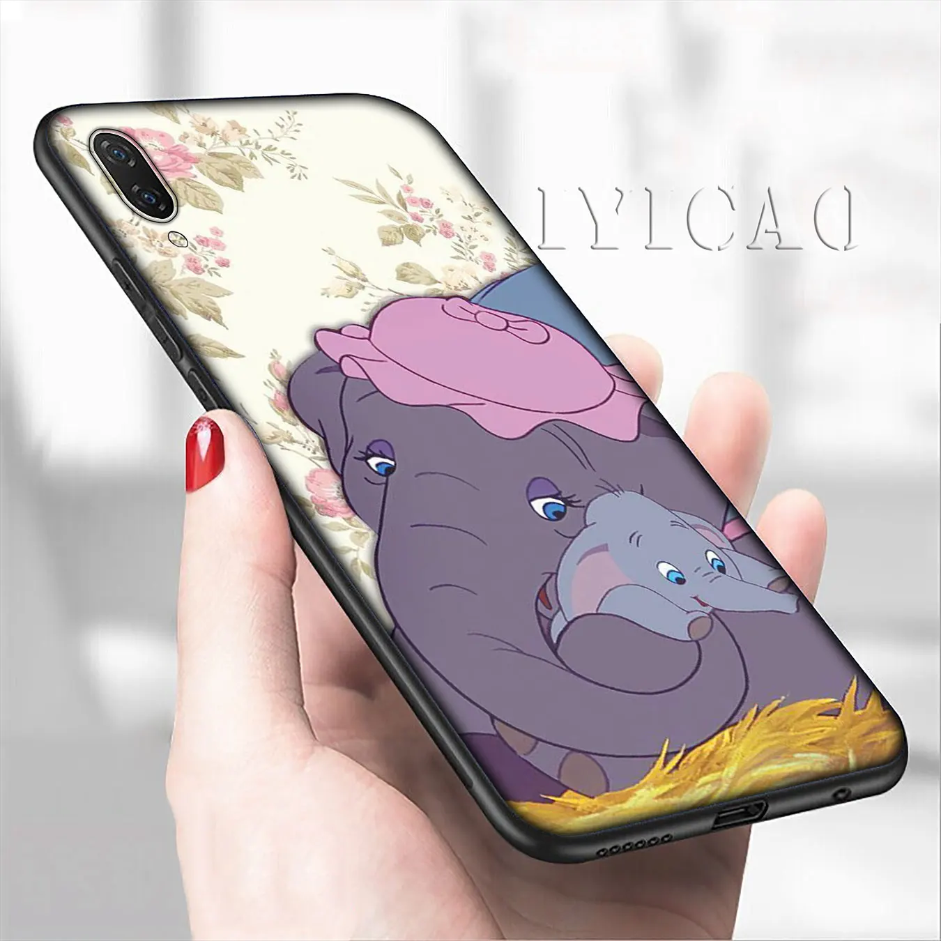 IYICAO Animation Dumbo Black Soft Phone Case for Xiaomi Mi 10 9 9T A3 Pro CC9 CC9E 8 SE A2 Lite A1 6 pocophone f1 Mi9 |