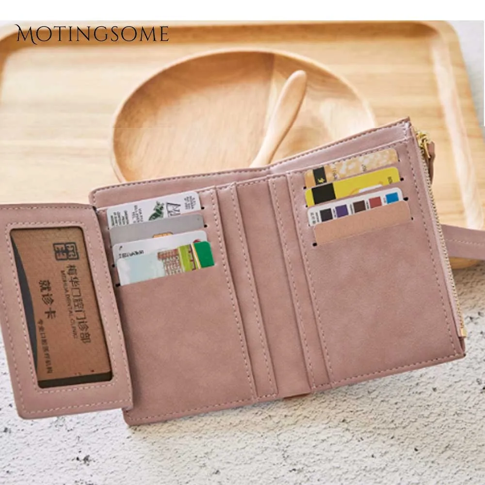 Женские кошельки и тонкие квадратные несколько слоев короткий стиль держатель