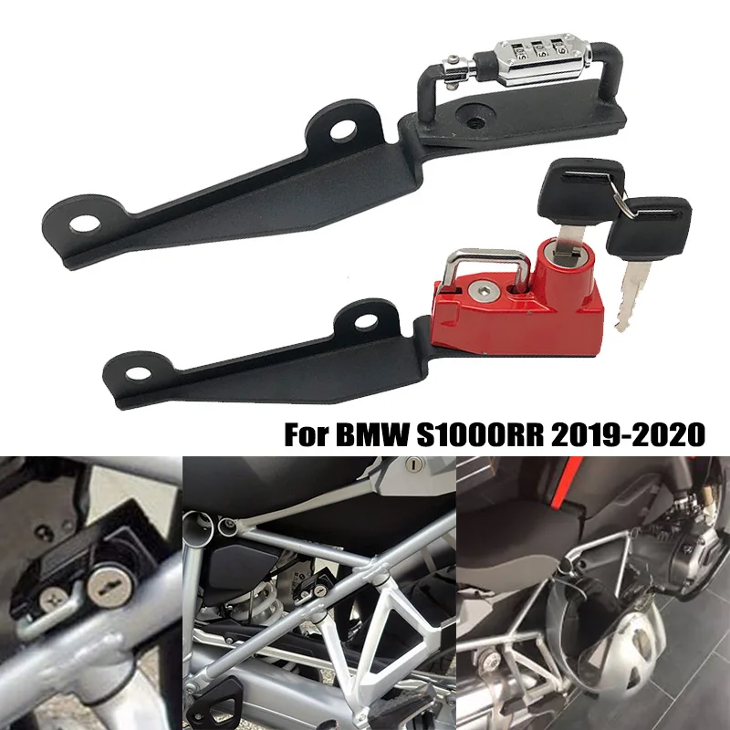 دراجة نارية خوذة قفل جبل هوك مفاتيح الألومنيوم قفل قفل بكلمة مرور لسيارات BMW S1000RR S1000 RR S 1000RR 2019 2020 2021