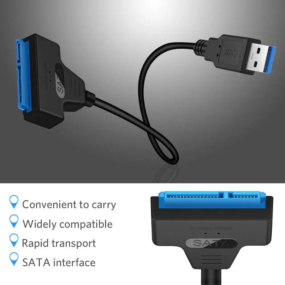 USB 3 0 для SATA7 + 15pin жесткий диск кабель конвертер 2 5 дюйма SSD |