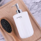 1 шт., белая бутылка-диспенсер для мыла и шампуня