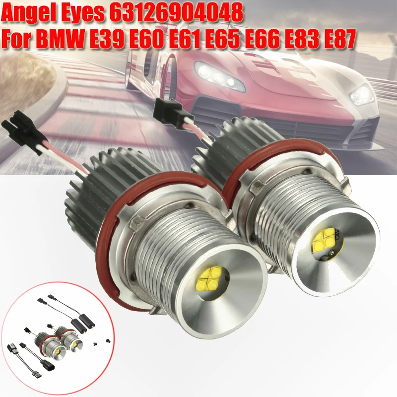 

1 Pair 40W Car Flashing Angel Eyes LED Marker High Power Light Lamp 6312694048 63126916097 63126929309 For BMW 1 5 6 7 Series