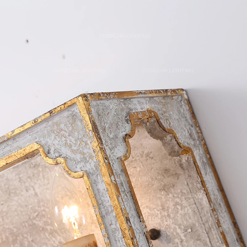 Винтажные Деревянные Настенные светильники в стиле ретро старинные бра для