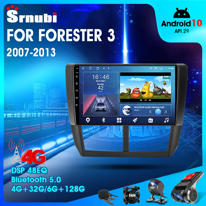 

Android 10 2 Din Car Stereo audio Radio for Subaru Forester 3 SH 2007-2013 Multimedia Video Touch Screen Player Speaker MP5 DVD