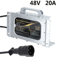 48v 15a 20a 5a golf cart battery charger for 48 volt 15 20 amp club car golf carts with round 3 pin plug waterproof ip68