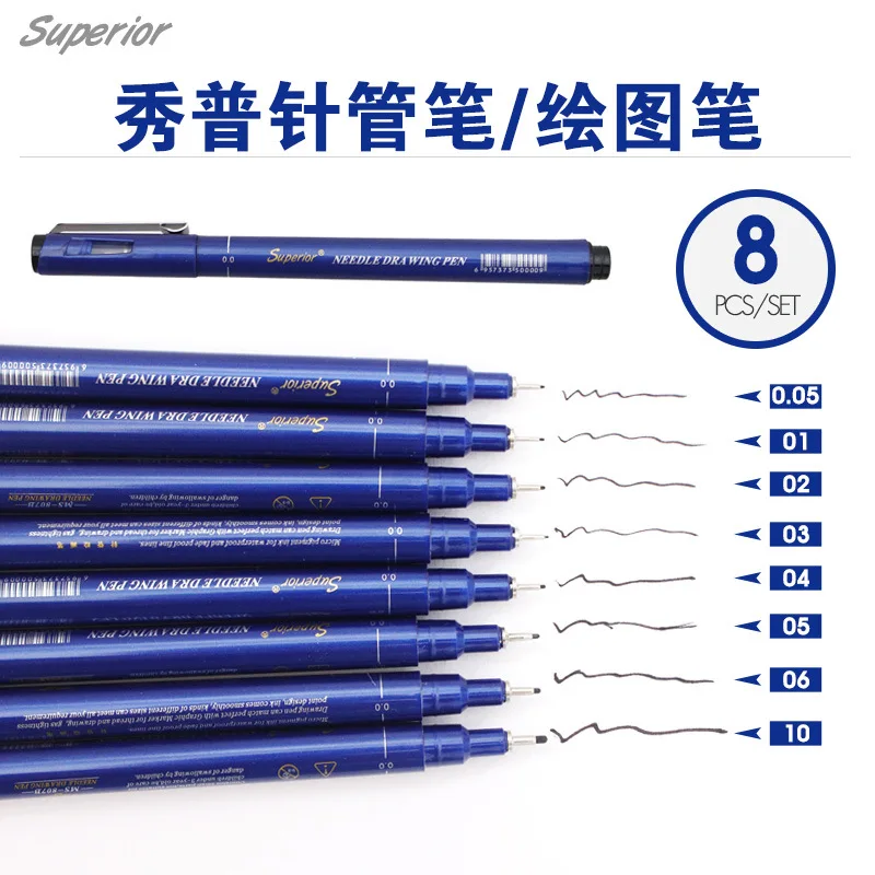 Набор игольчатых ручек профессиональная ручка для рисования Комический дизайн