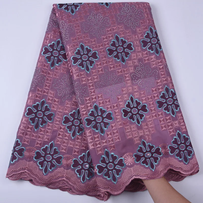 

france voile lace 100% cotton African Nigerian the top embroidery cotton lace fabric for swiss exquisite wedding dress material