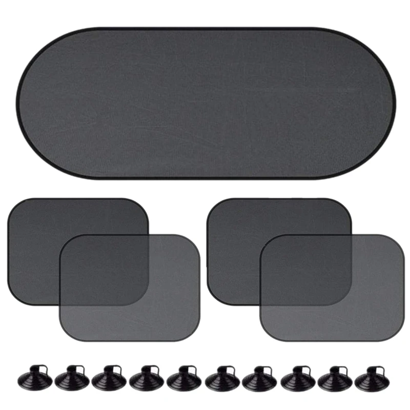 Автомобильные оконные оттенки 5 упаковок солнцезащитных теней для боковых и