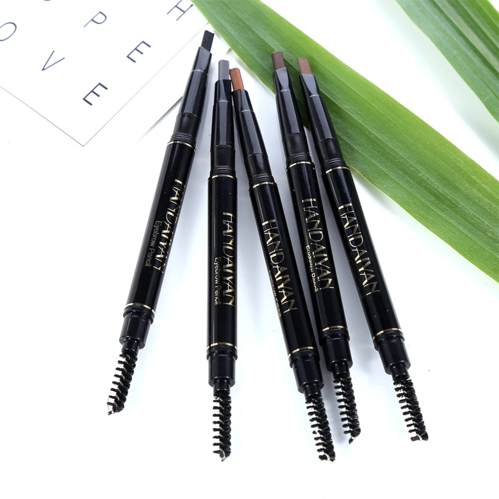

5 Colors Eyebrow Pencil Automatic Rotating Waterproof Makeup Pen With Brush Brown Black Long Lasting Cosmetics Tools