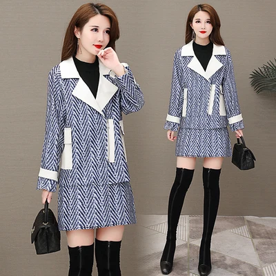 

Woolen 2 Piece Sets Womens Outfits Elastic Waist Two Piece Set Top And Pants Jacket And Short Ensemble Femme Survetement