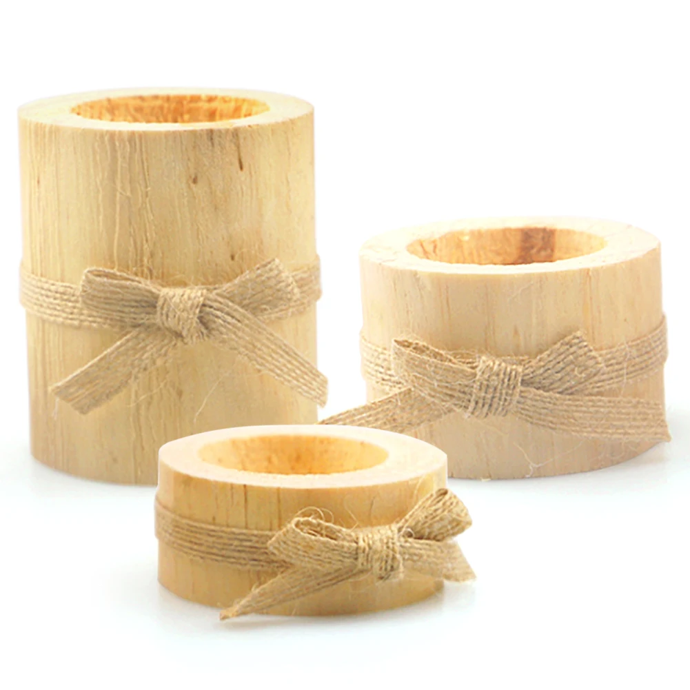 Wooden Flower Holder Potted Ornament Desktop Flowers Pine Candle Bonsai Container Garden Plant Pot Groot Flowerpot | Дом и сад