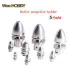 5 шт.лот 2,0 мм, 2,3 мм, 3 мм, 3,17 мм, 4 мм, 5 мм, алюминиевый адаптер для пулевого пропеллера с дистанционным управлением, держатель для бесщеточного мотора, прямая поставка