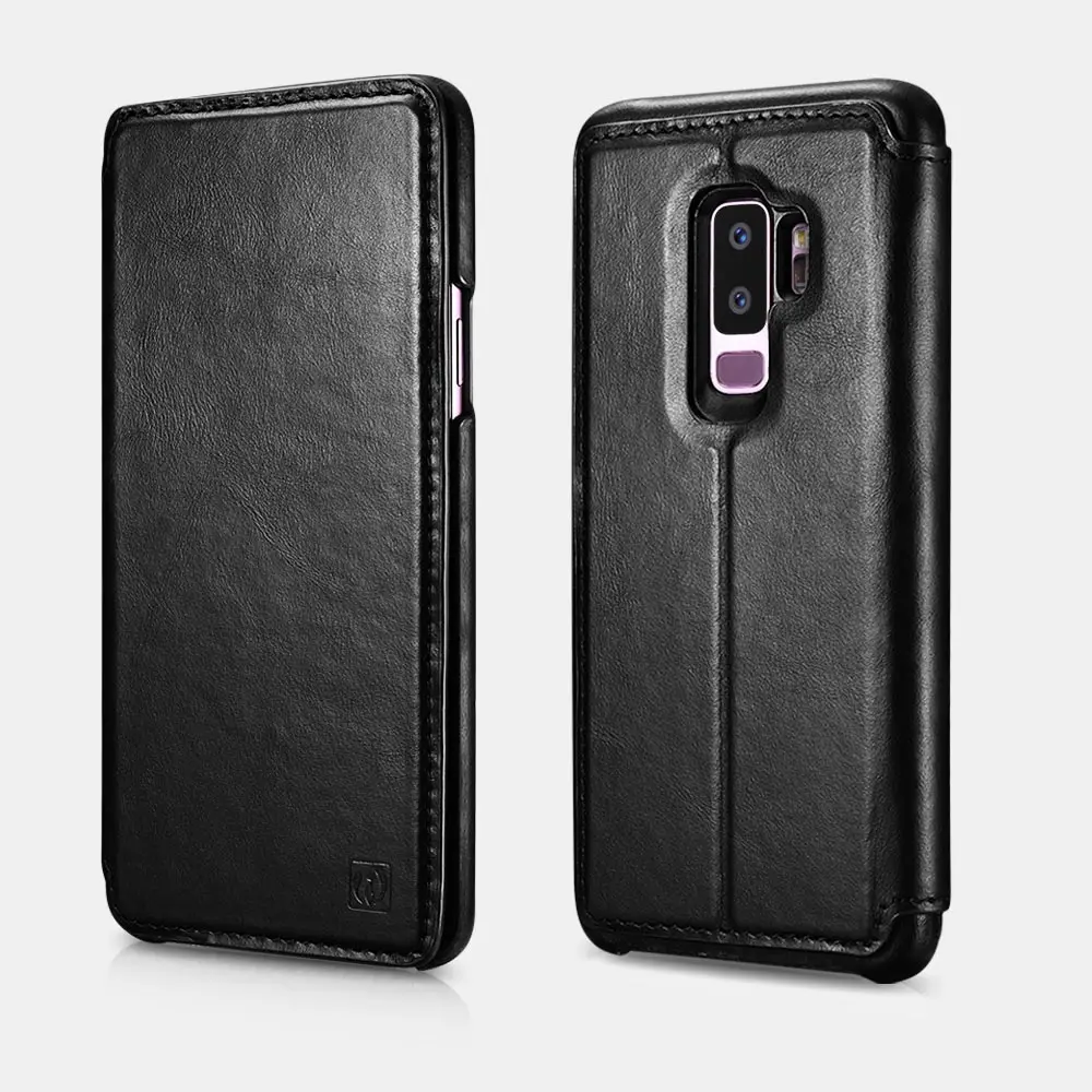 Icarer бренд для samsung S9 plus Чехол Съемный из натуральной кожи Чехлы бумажники с
