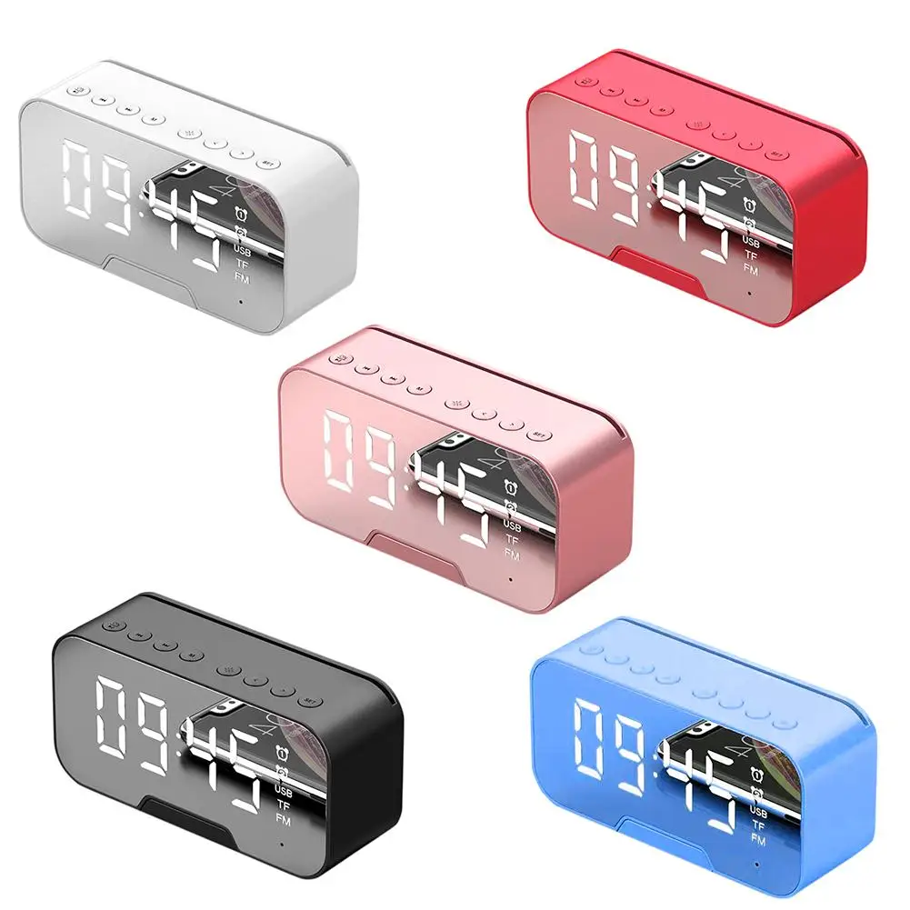 G5 беспроводной Bluetooth громкоговоритель маленький будильник радио с светодиодный