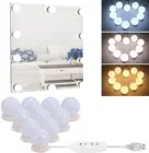 Голливуд Стиль светодиодный косметическое зеркало светильник s лампы для макияжа туалетный столик ультра яркий светильник ing приспособление StripVanity зеркальный светильник