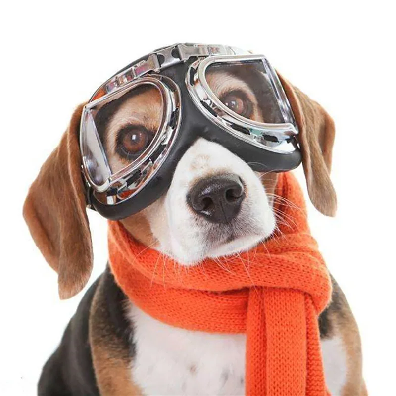 

Новинка солнцезащитные очки для собак с регулируемым эластичным ремнем для средних и больших собак большая оправа для очков Harley креативные...