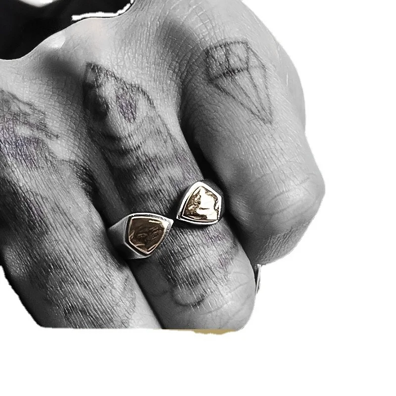 

Personality Adjustable Adam and Eve Ribs Rings for Men Women Geometry Engagement Wedding Ring Couple Jewelry Xmas Gifts