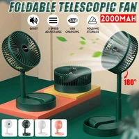 xiaomi mini folding telescopic fan usb rechargeable floor fan for student dormitory home outdoor camping office small desktop fa