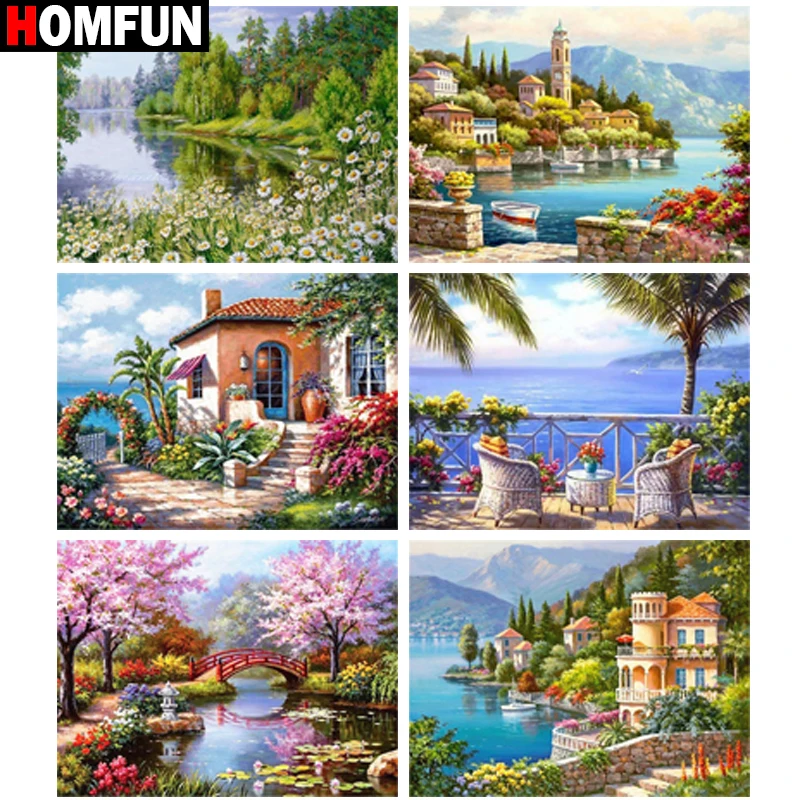 HOMFUN 5D Алмазный Узор страз Рукоделие &quotсделай сам&quot: Алмазная вышивка крестиком