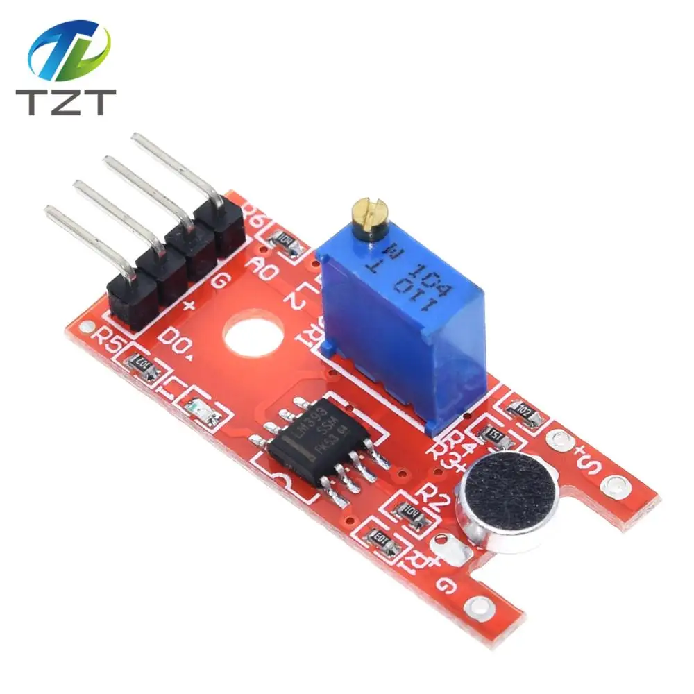 TZT микрофон голосовой модуль датчика звука для Arduino аналоговый цифровой датчик