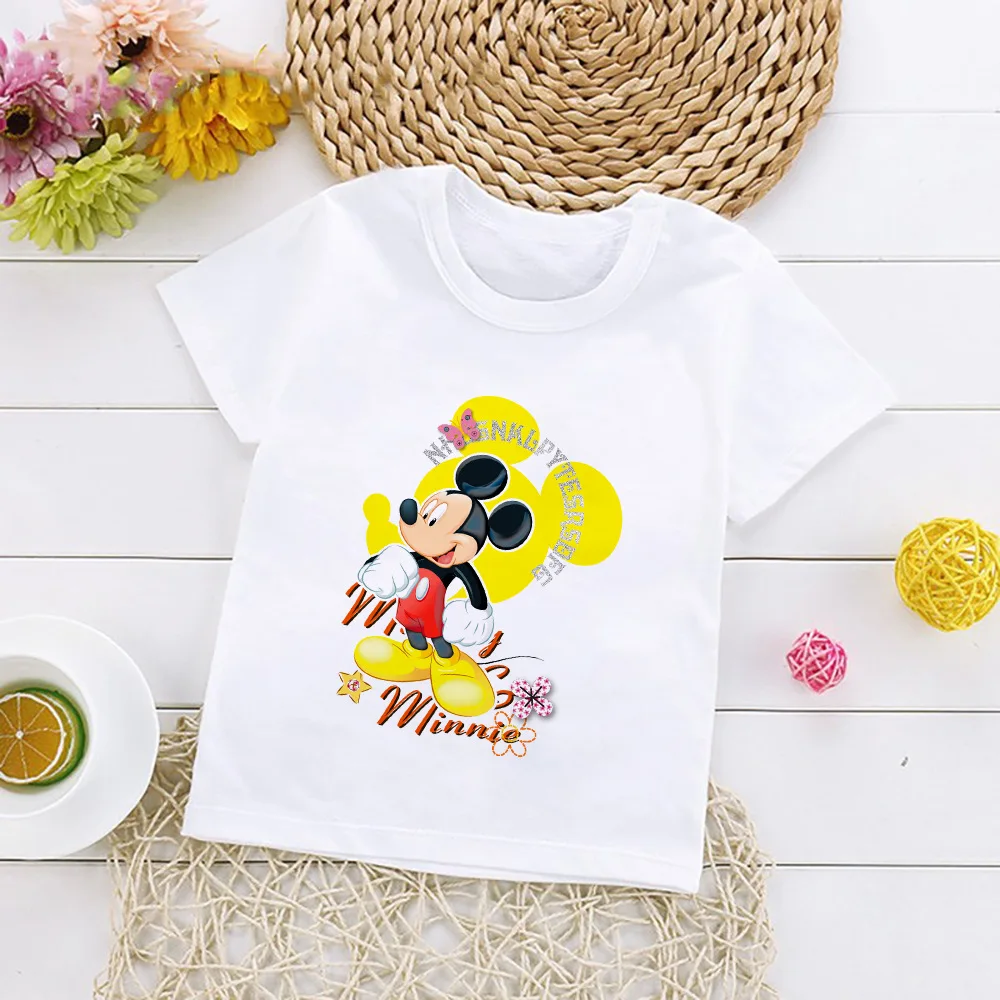 

Disney cartoon Mickey Mickey Mouse series cotton children's T-shirt shirt short sleeve summer boys and girls aged 3-8