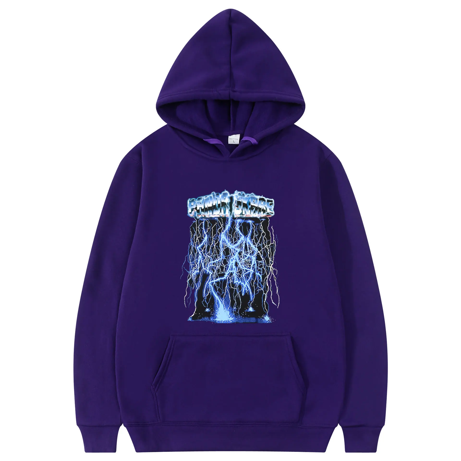 

New Lightning Print Hoodie Cotton Tracksuit Fashion Black Streetwear Men Women Oversized Hoody Sweatshirt Men's Hip Hop Hoodies