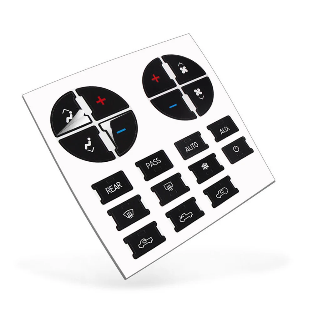 AC Кнопка ремонта наклейка наклейки тире Замена ПВХ прочный 19 31 ключи для