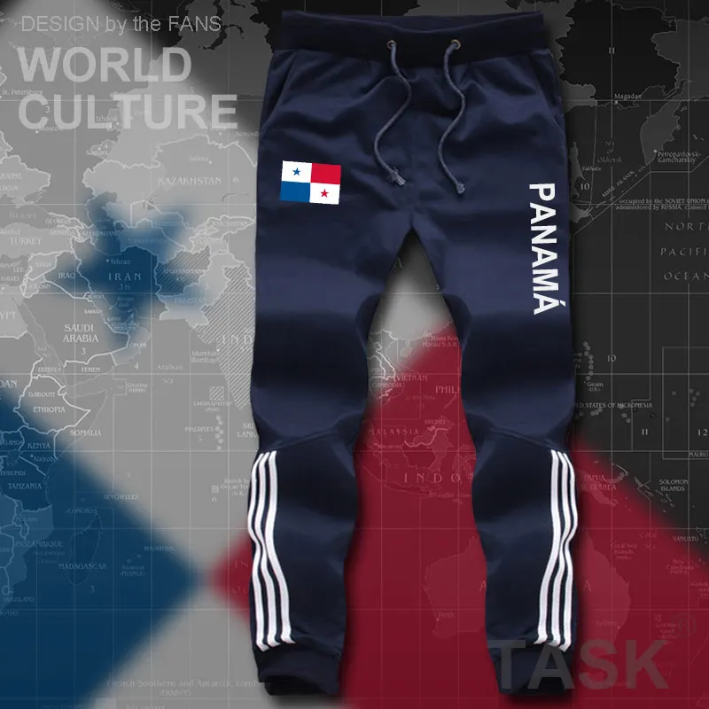 

Plus M-8XL Panama Panamanian Mens Shorts Beach Man men's Board Shorts Flag Workout Zipper Pocket Sweat 2021 Cotton PAN Mestizo