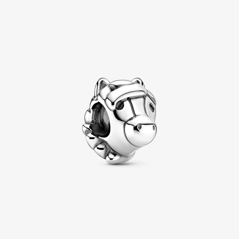 

2020 Autumn Hot Genuine Horse Charm Beads Fit Original Pandora Charm Bracelet Jewelry Gift