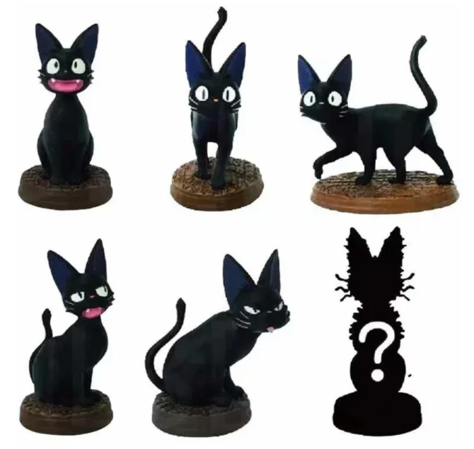 6 шт./лот Studio ghilii Hayao Miyazaki аниме Kiki служба доставки Копилка Black JiJi Cat фигурки