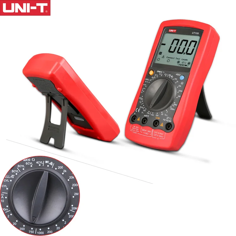 UNI-T UT105 UT107 LCD Автомобильный ручной мультиметр AC/DC вольтметр тестер измерители с