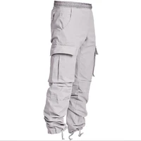 mens fitness joggers sports pants mens gyms bodybuilding training cotton pants fashion casual sports jogging pants gray